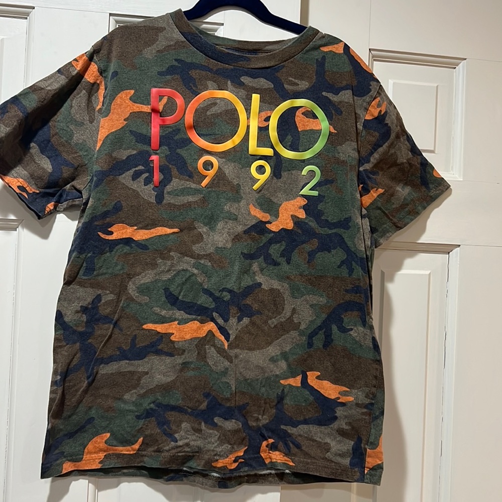 Polo by Ralph Lauren Kids Multicolor Camo Tee- L 14/16